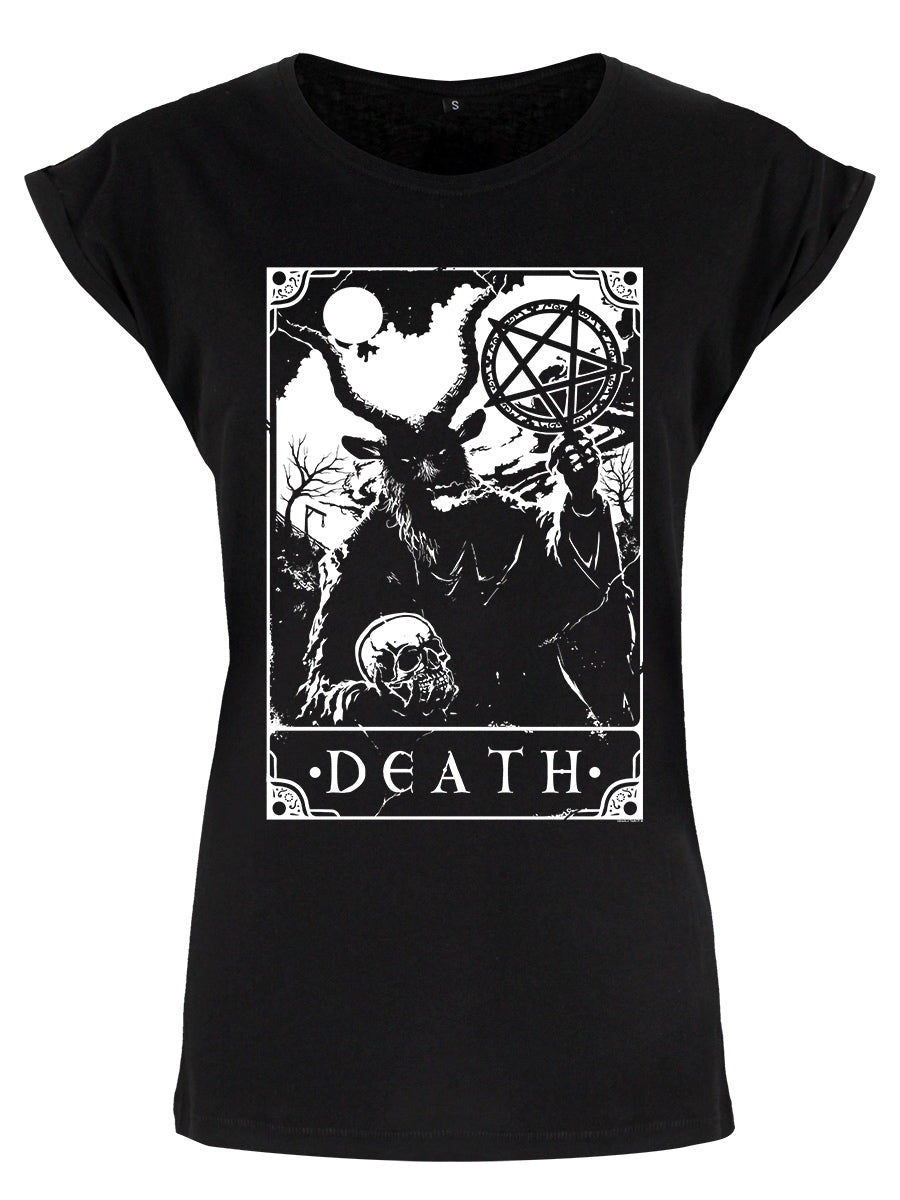 Deadly Tarot - Death Ladies Premium Black T-Shirt