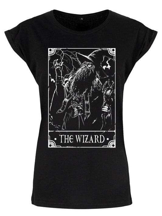 Deadly Tarot - The Wizard Ladies Premium Black T-Shirt