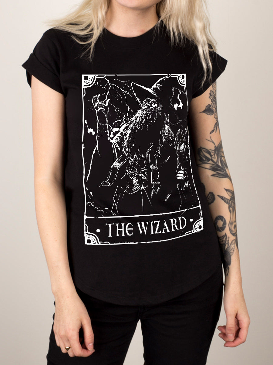 Deadly Tarot - The Wizard Ladies Premium Black T-Shirt
