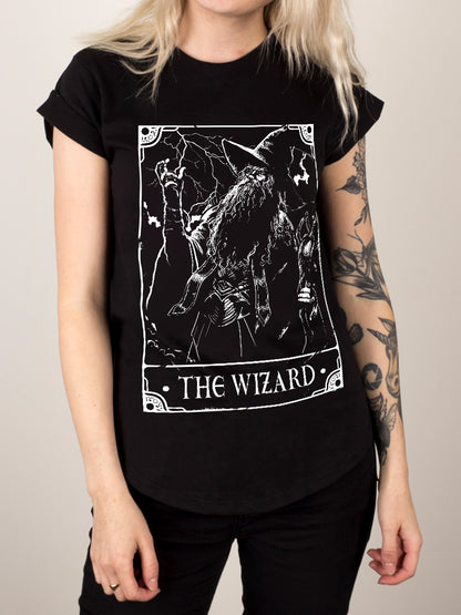 Deadly Tarot - The Wizard Ladies Premium Black T-Shirt