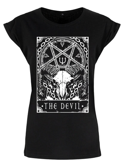 Deadly Tarot - The Devil Ladies Premium Black T-Shirt