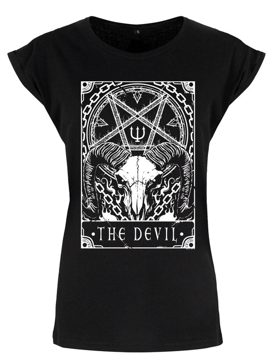 Deadly Tarot - The Devil Ladies Premium Black T-Shirt