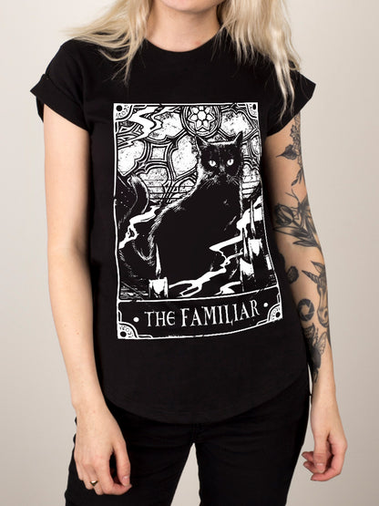 Deadly Tarot - The Familiar Ladies Premium Black T-Shirt