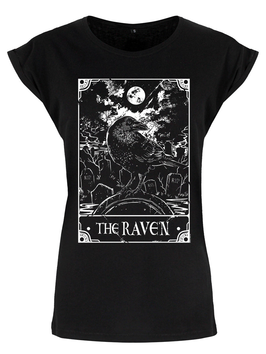 Deadly Tarot - The Raven Ladies Premium Black T-Shirt