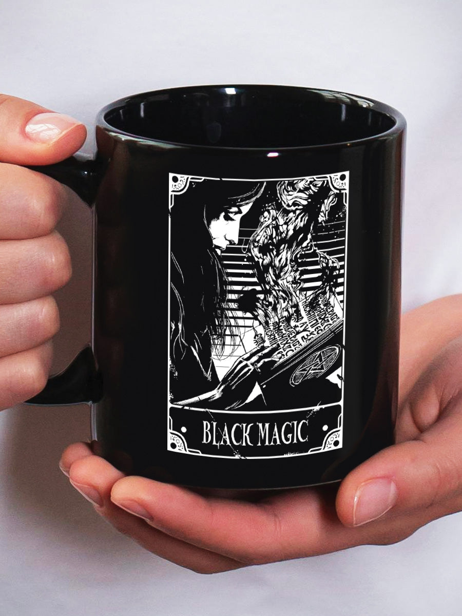 Deadly Tarot - Black Magic Black Mug