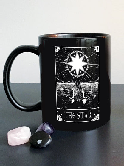 Deadly Tarot - The Star Black Mug
