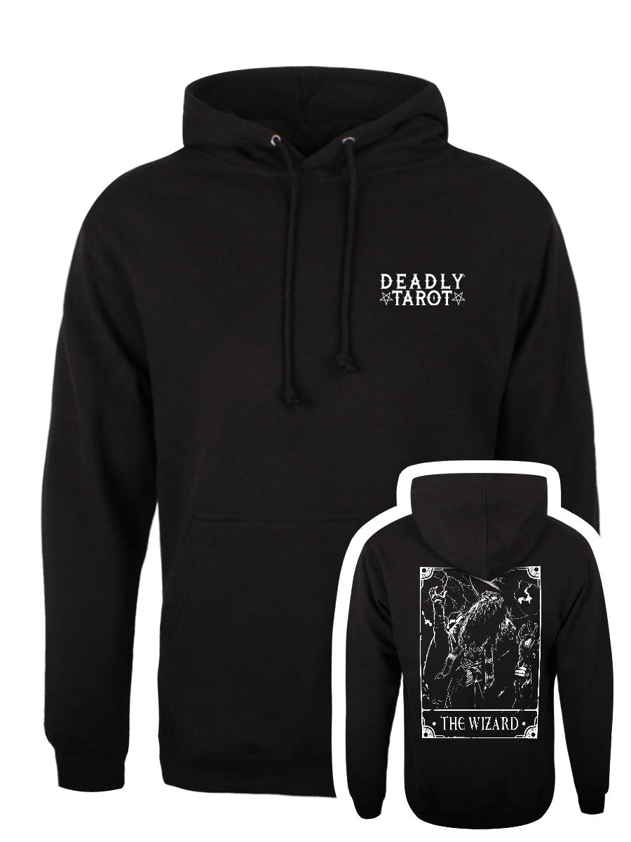 Deadly Tarot - The Wizard Unisex Black Pullover Hoodie