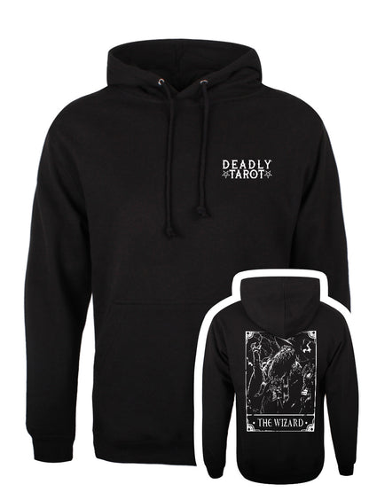 Deadly Tarot - The Wizard Unisex Black Pullover Hoodie