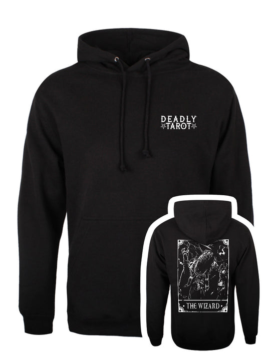 Deadly Tarot - The Wizard Unisex Black Pullover Hoodie