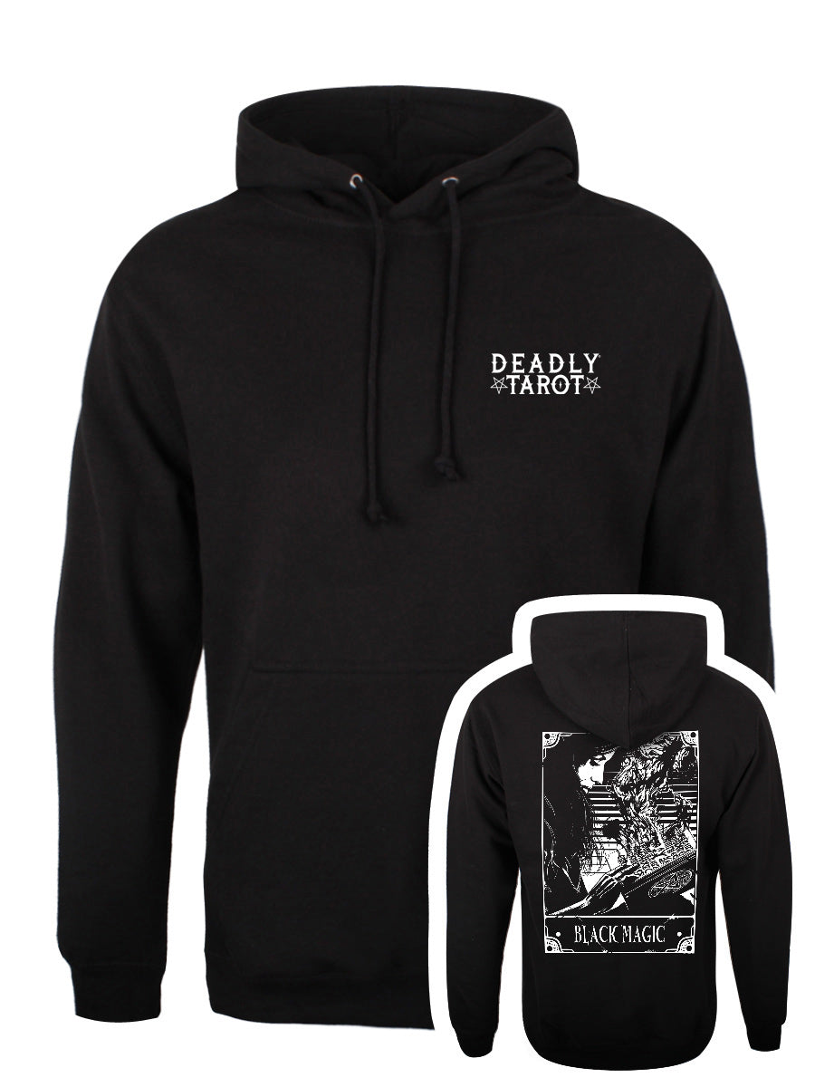 Deadly Tarot - Black Magic Unisex Black Pullover Hoodie