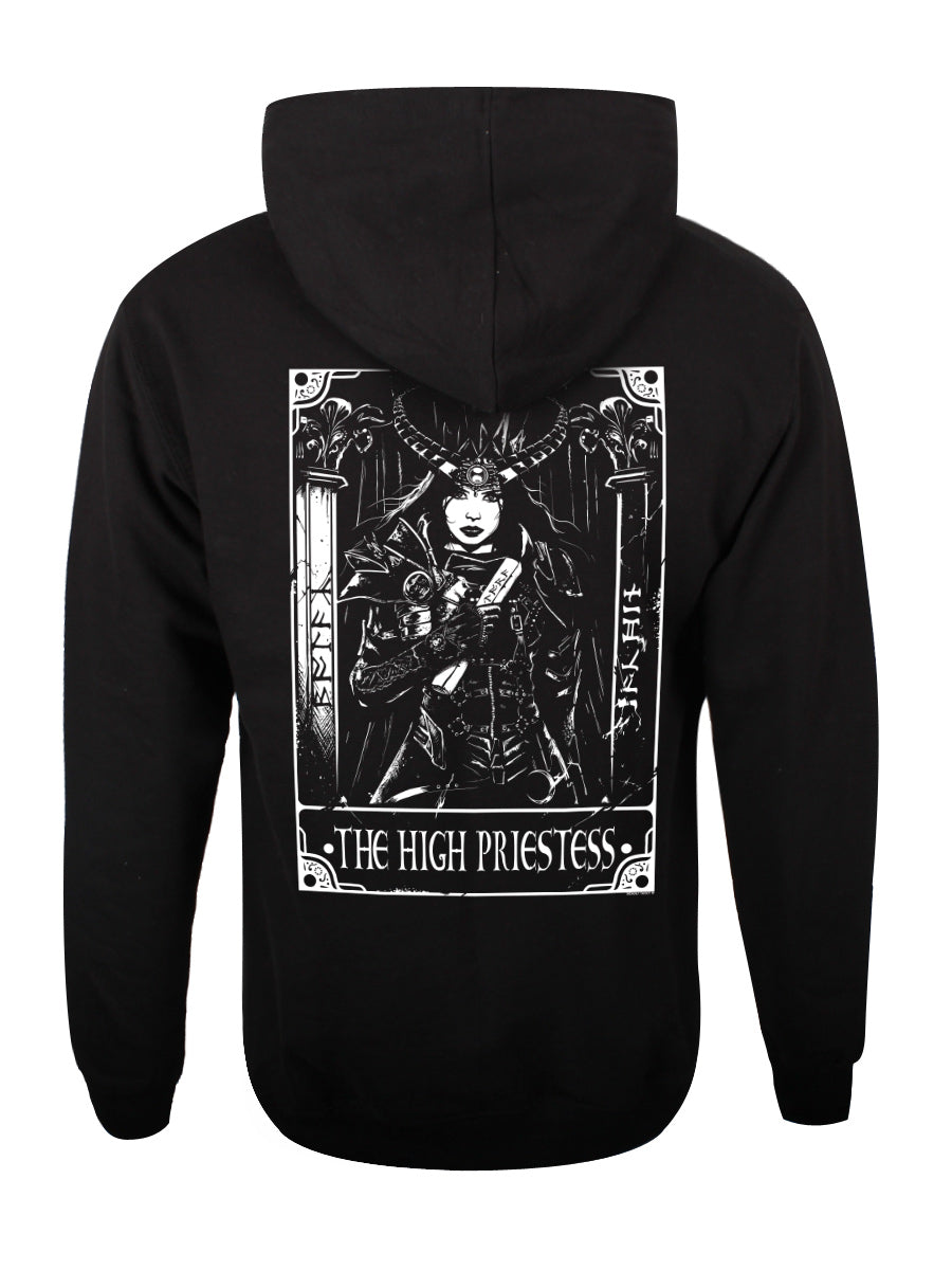 Deadly Tarot - The High Priestess Unisex Black Pullover Hoodie
