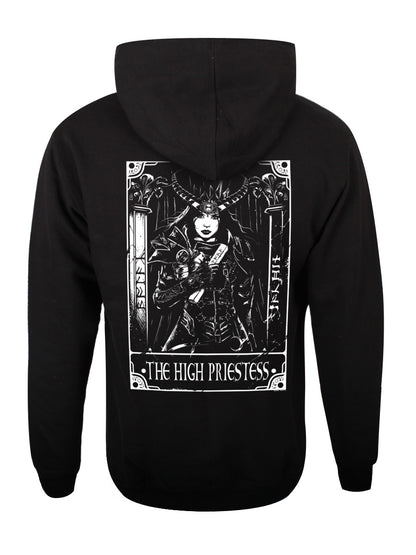 Deadly Tarot - The High Priestess Unisex Black Pullover Hoodie