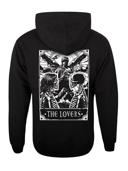 Deadly Tarot - The Lovers Unisex Black Pullover Hoodie