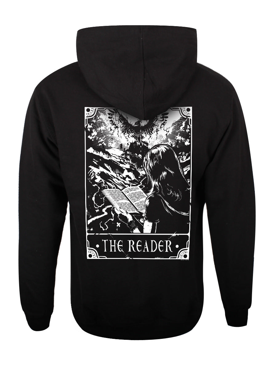 Deadly Tarot - The Reader Unisex Black Pullover Hoodie