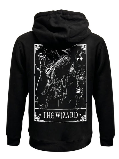 Deadly Tarot - The Wizard Black Zipped Hoodie
