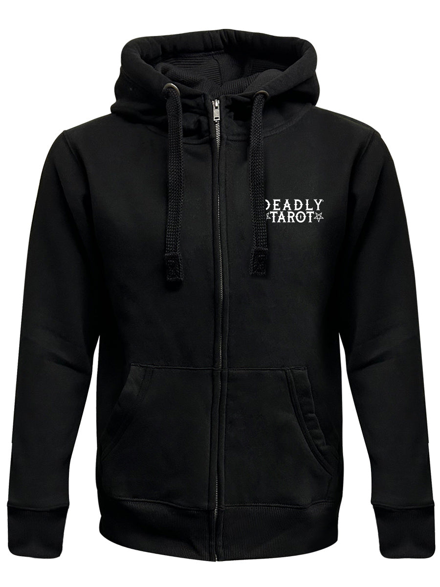 Deadly Tarot - The Wizard Black Zipped Hoodie