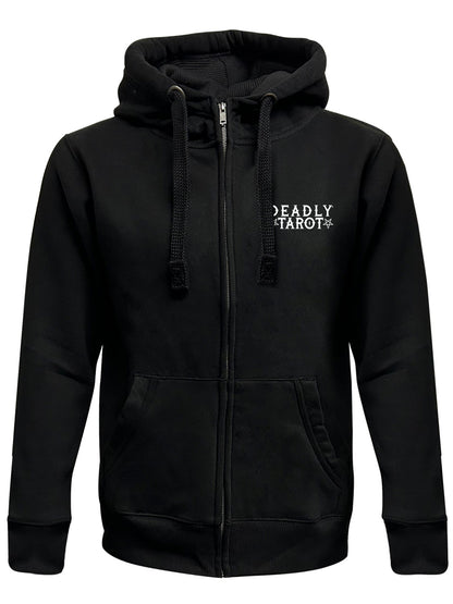 Deadly Tarot - The Wizard Black Zipped Hoodie