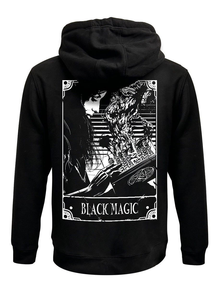 Deadly Tarot - Black Magic Black Zipped Hoodie