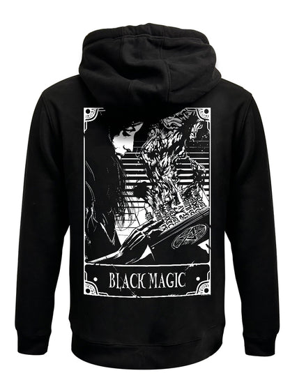 Deadly Tarot - Black Magic Black Zipped Hoodie