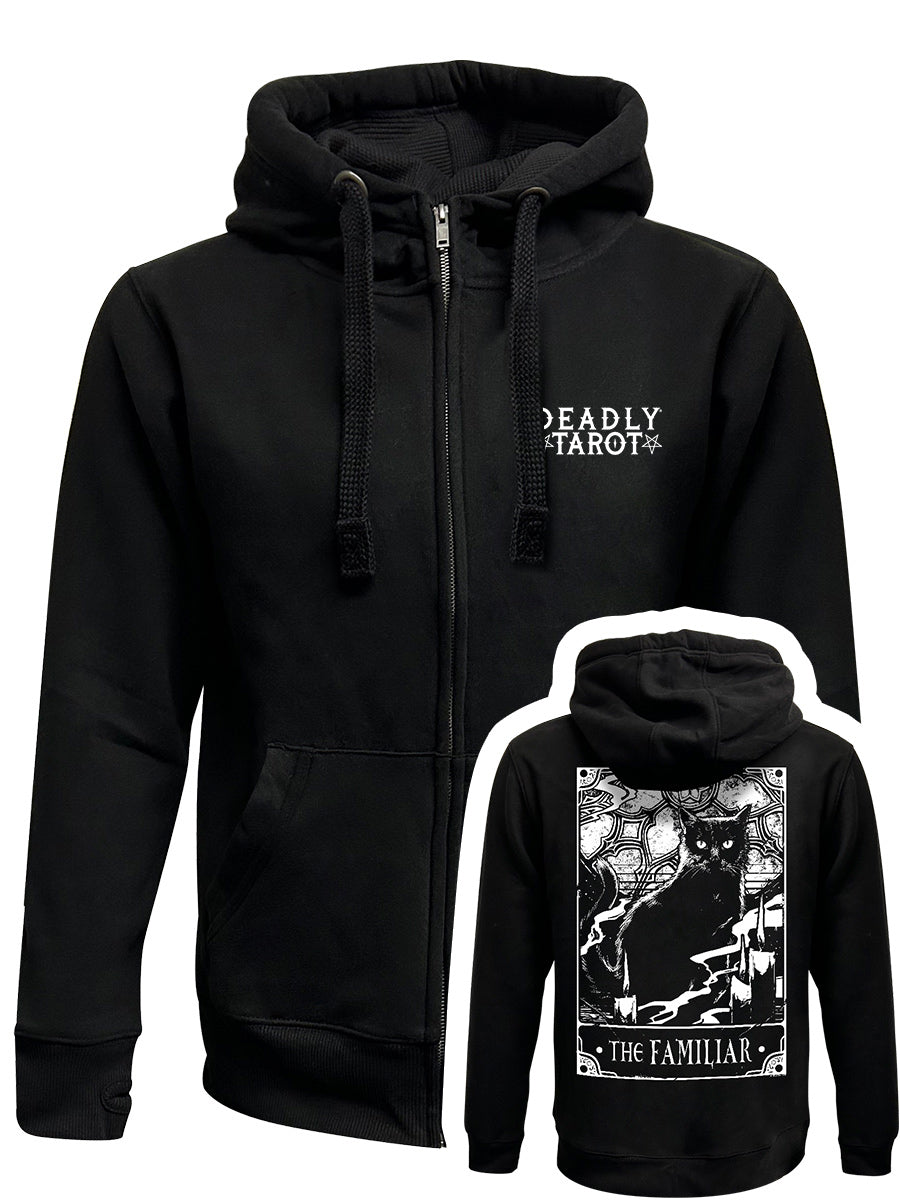 Deadly Tarot - The Familiar Black Zipped Hoodie