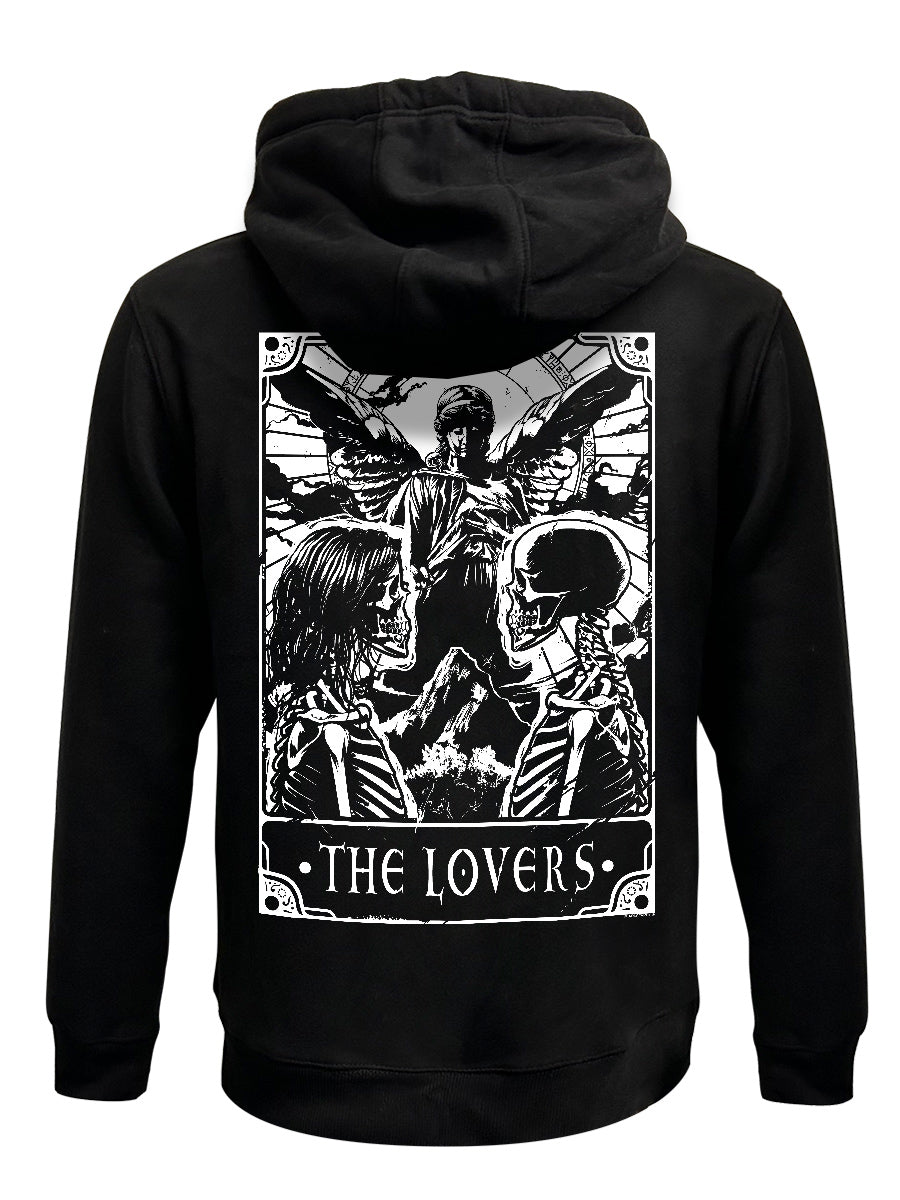 Deadly Tarot - The Lovers Black Zipped Hoodie