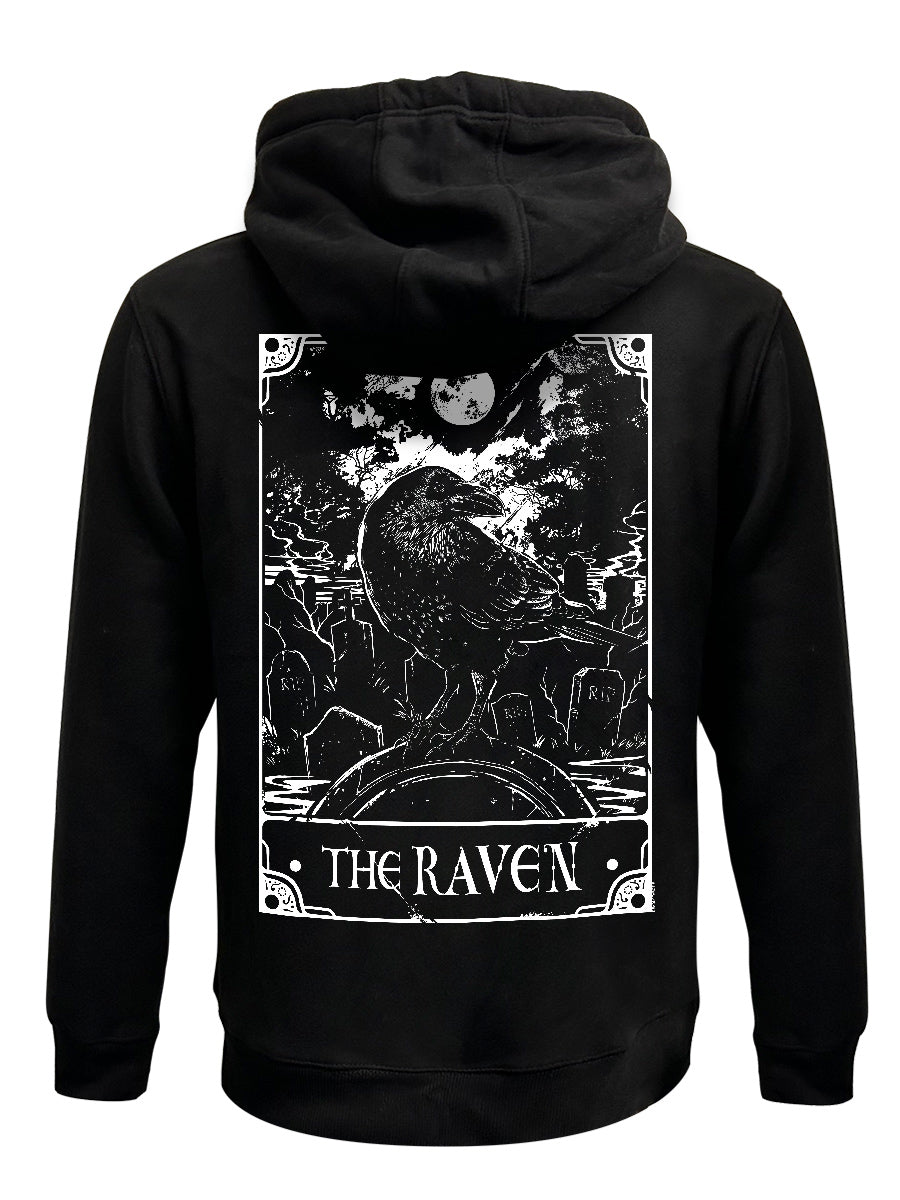 Deadly Tarot - The Raven Black Zipped Hoodie