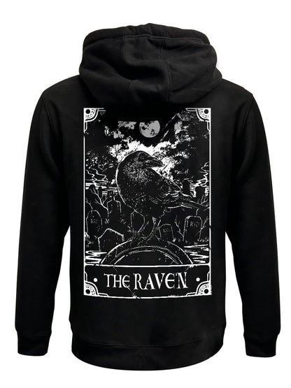 Deadly Tarot - The Raven Black Zipped Hoodie