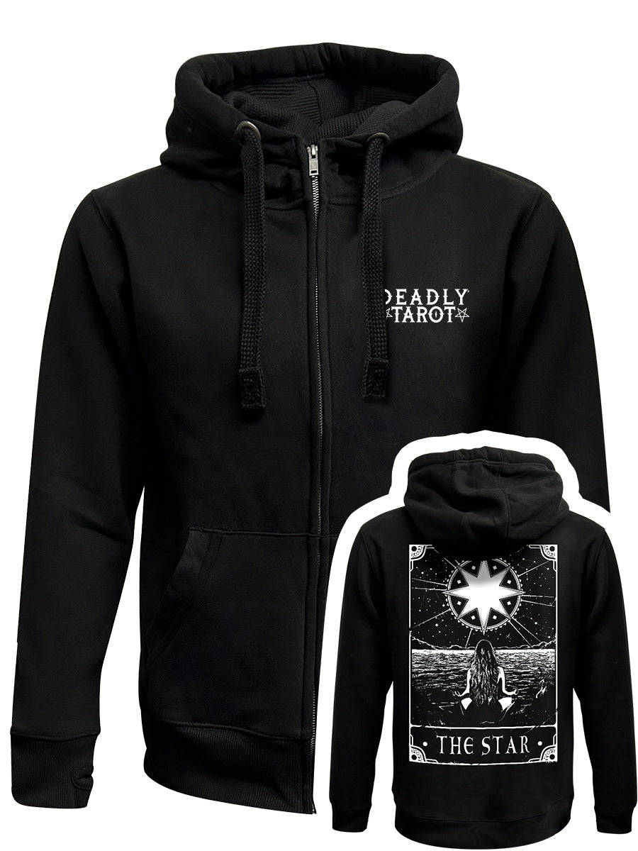 Deadly Tarot - The Star Black Zipped Hoodie