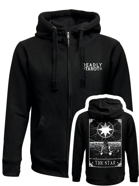 Deadly Tarot - The Star Black Zipped Hoodie