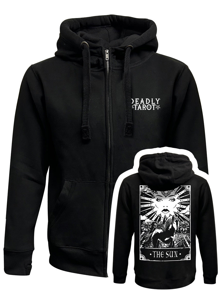 Deadly Tarot - The Sun Black Zipped Hoodie