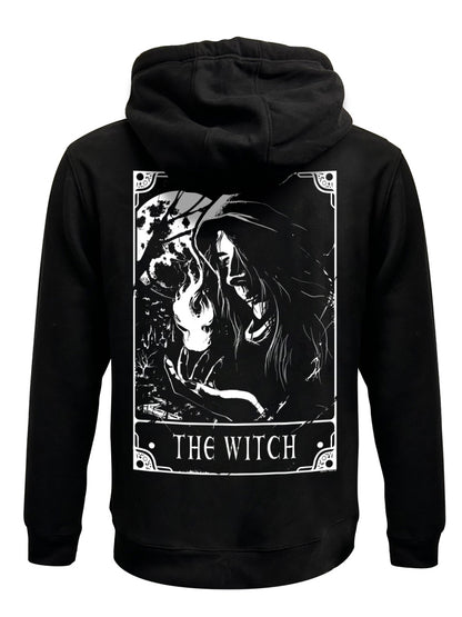 Deadly Tarot - The Witch Black Zipped Hoodie