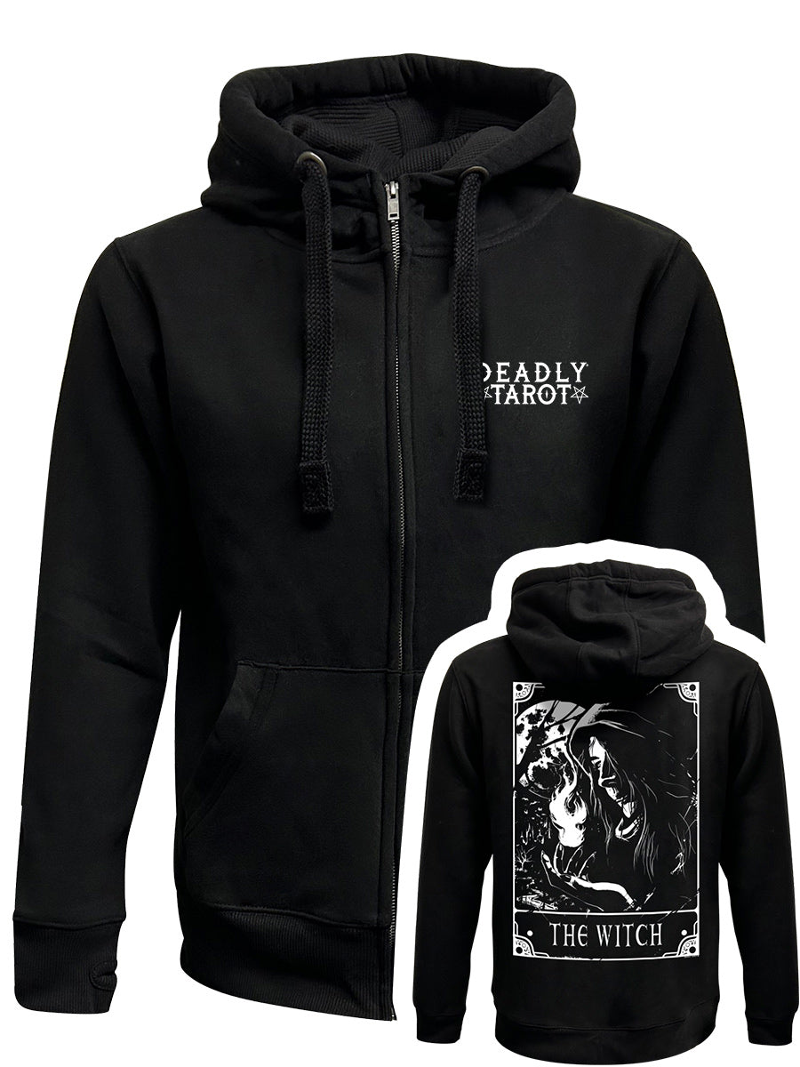 Deadly Tarot - The Witch Black Zipped Hoodie