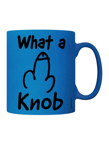 What A Knob Blue Neon Mug