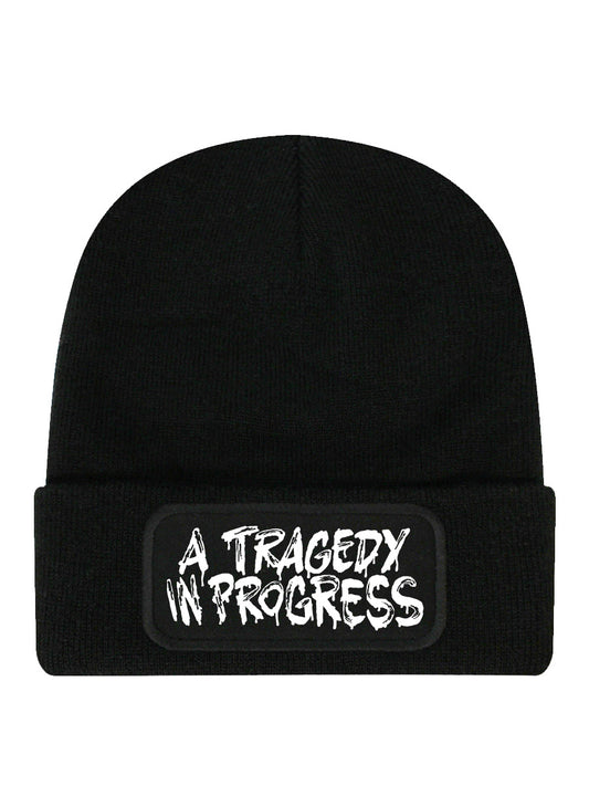 A Tragedy In Progress Black Beanie