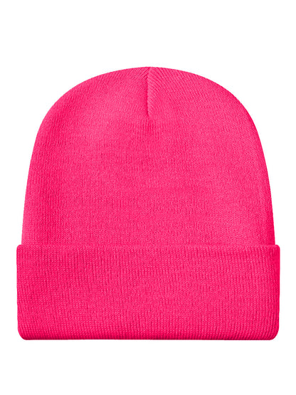 Running On Vibes Pink Beanie