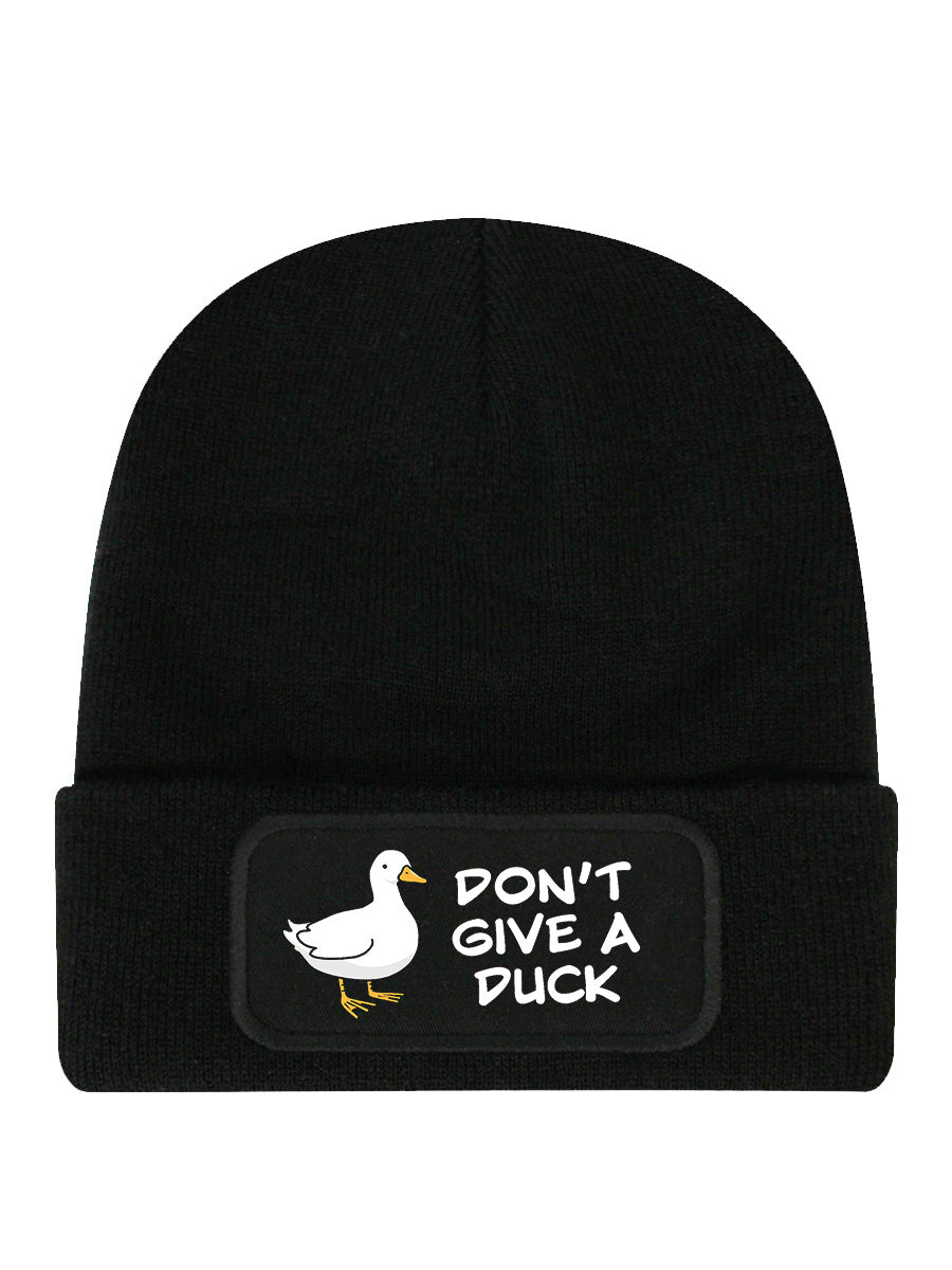 Don't Give A Duck Black Beanie