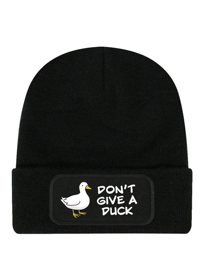 Don't Give A Duck Black Beanie
