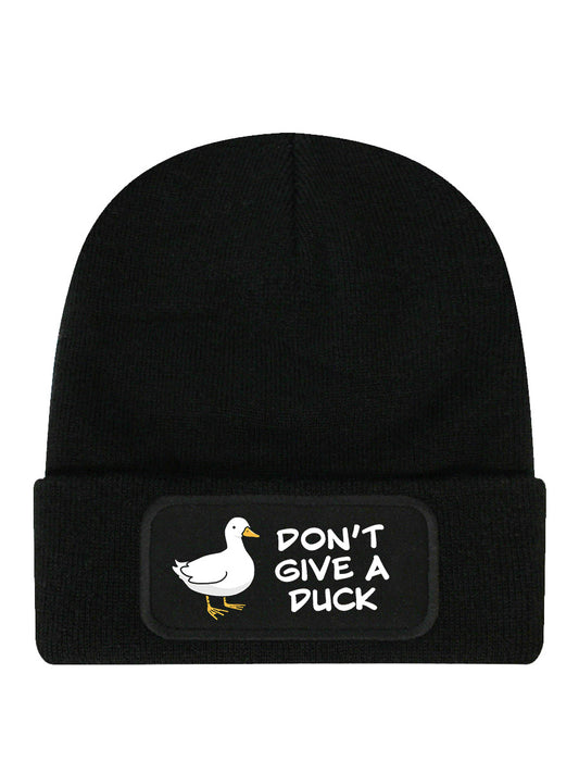 Don't Give A Duck Black Beanie