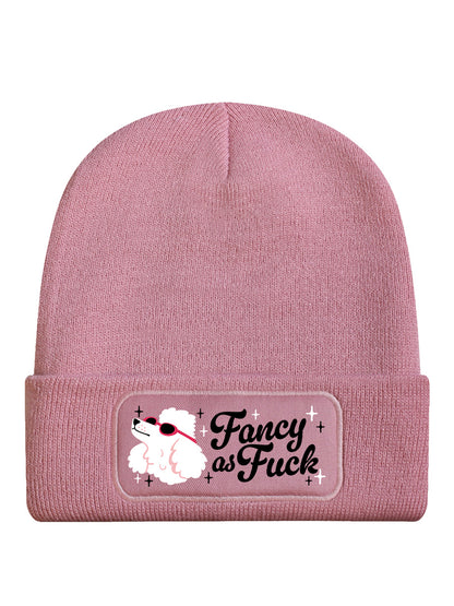 Fancy As Fuck Pale Pink Beanie