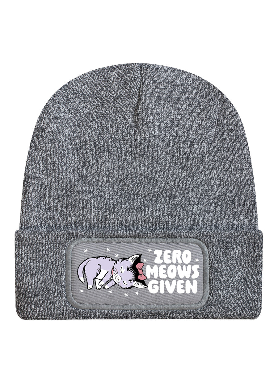 Kitsch Kitten Zero Meows Given Heather Grey Beanie