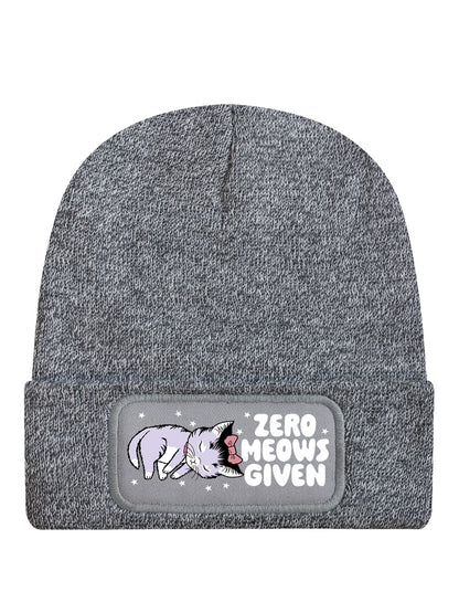 Kitsch Kitten Zero Meows Given Heather Grey Beanie