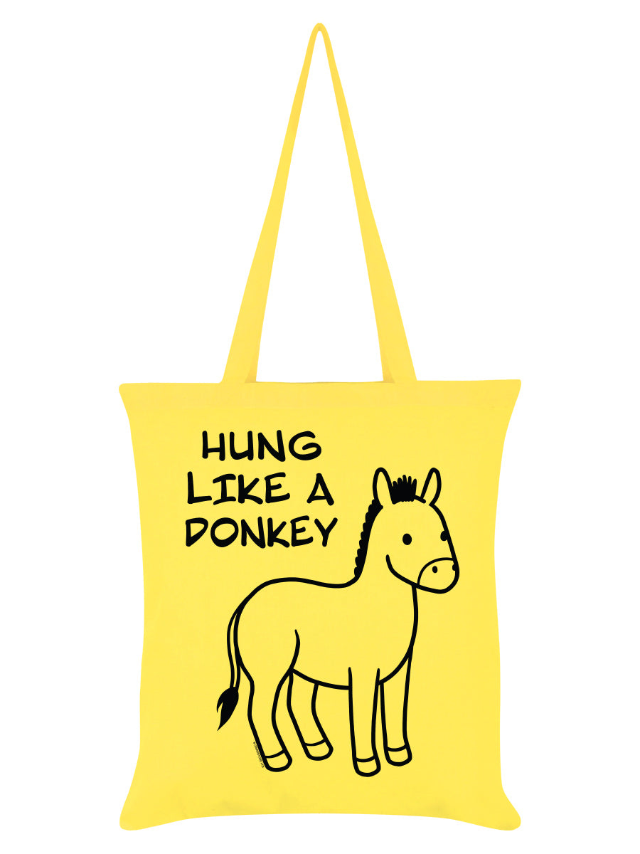 Hung Like A Donkey Lemon Tote Bag
