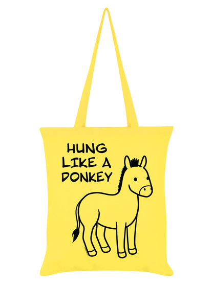 Hung Like A Donkey Lemon Tote Bag