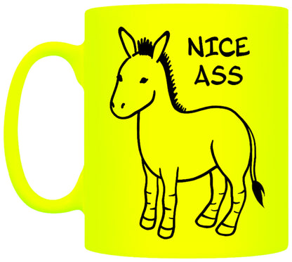 Nice Ass Yellow Neon Mug