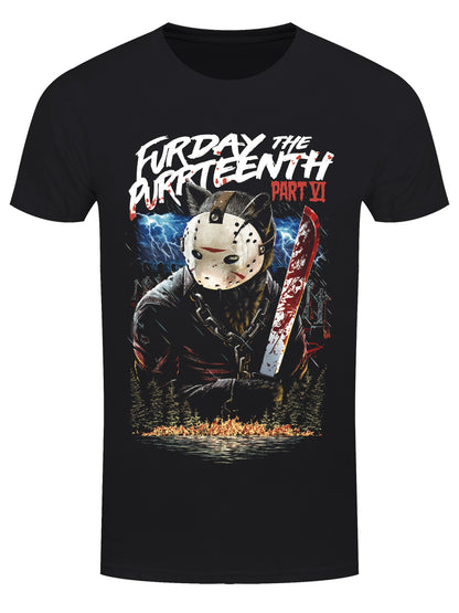 Horror Cats Furday The Purrteenth Part VI Men's Black T-Shirt