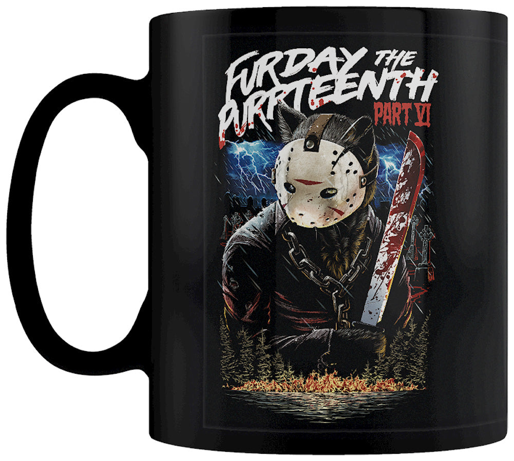 Horror Cats Furday The Purrteenth Part VI Black Mug