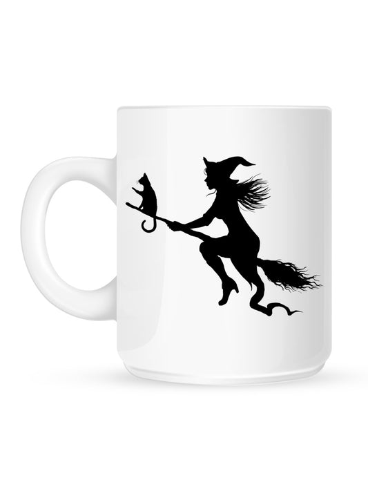 Witch Silhouette Halloween Mug