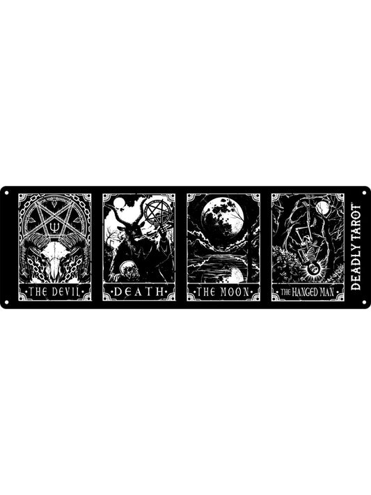Deadly Tarot Group Slim Tin Sign