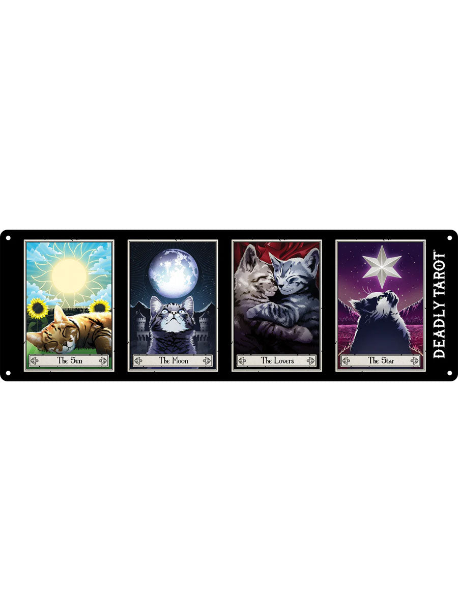 Deadly Tarot Felis Group Slim Tin Sign