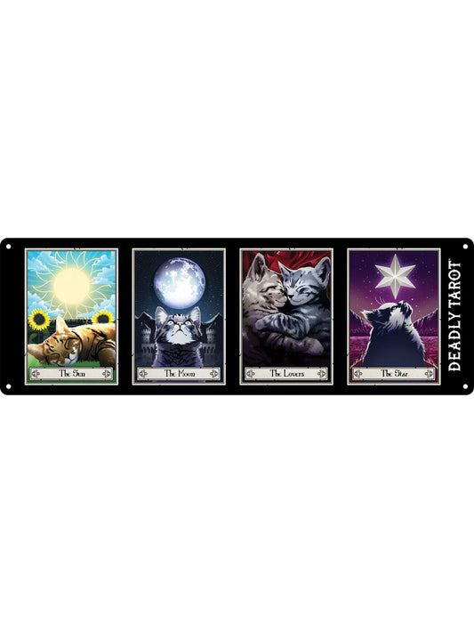 Deadly Tarot Felis Group Slim Tin Sign